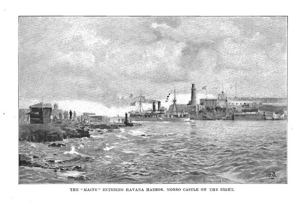 Maine Entering Havana Harbor